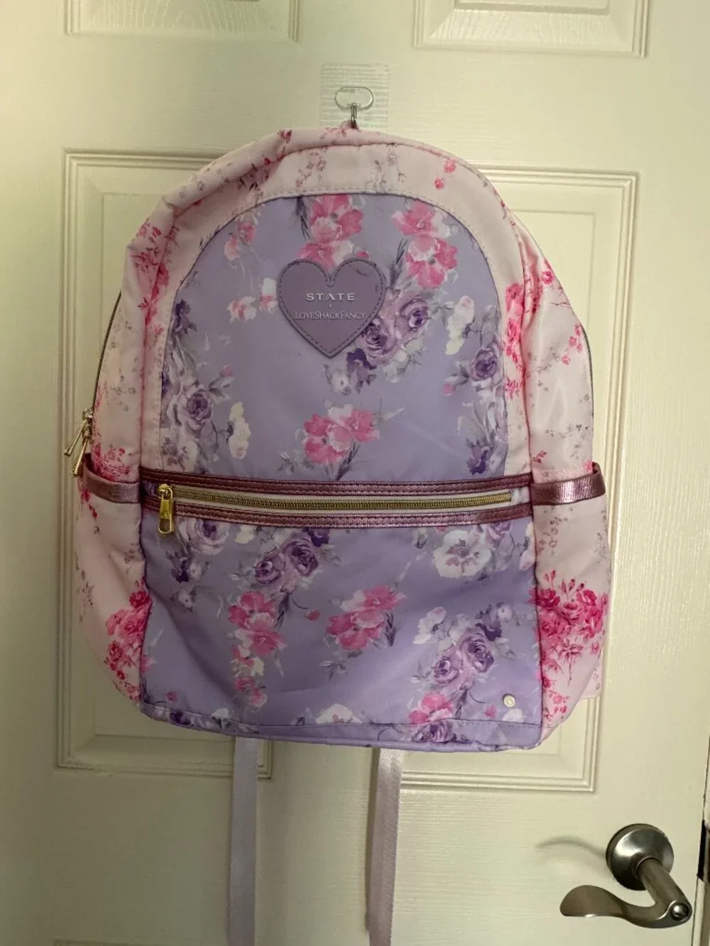 STATE x LoveShackFancy Kane Double Pocket Backpack — Floral